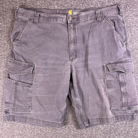 Carhartt Other - Carhartt Cargo Shorts Mens 42 Gray Hook & Loop Utility Relaxed 103542-Fit41x10
